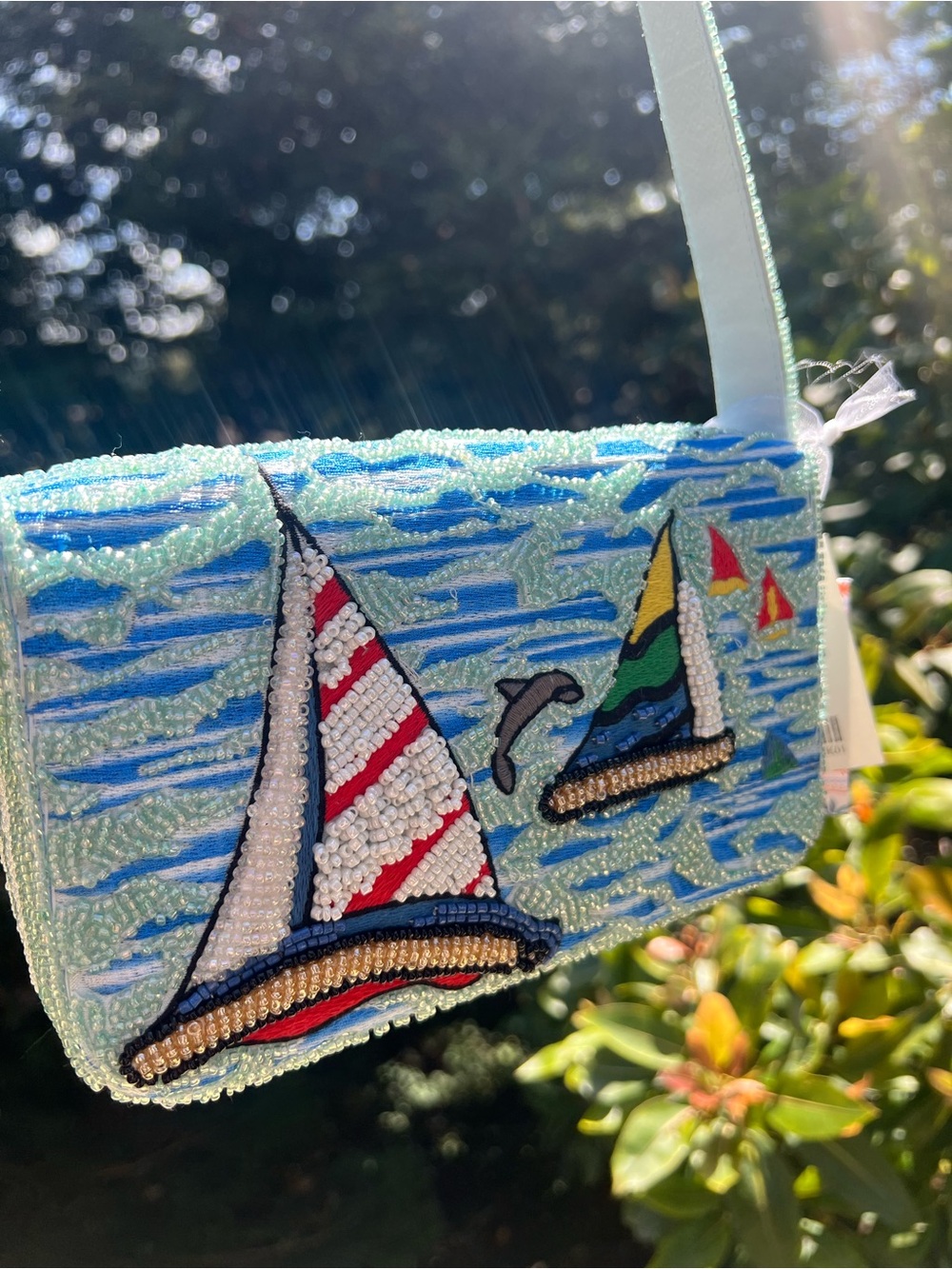 Sailboat Anchor Beaded Bag TikTok Viral